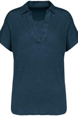 Spasso SP221 - Ladies’ linen polo shirt