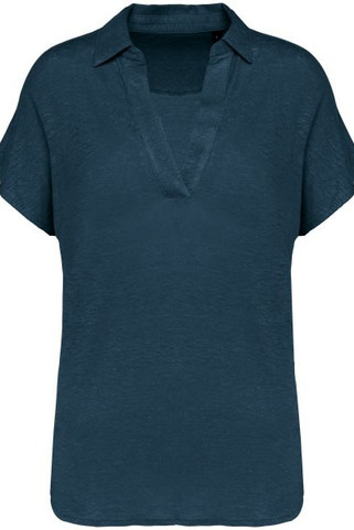 Spasso SP221 - Ladies’ linen polo shirt