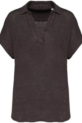 Spasso SP221 - Ladies’ linen polo shirt