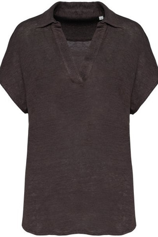 Spasso SP221 - Ladies’ linen polo shirt