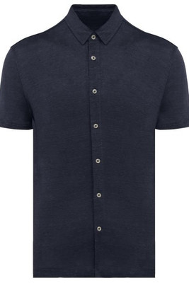 Spasso SP517 - Men's Linen Short-sleeved Shirt