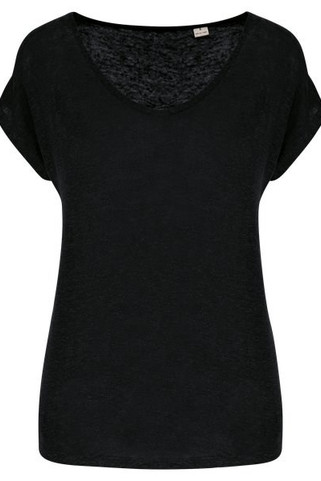 Spasso SP321 - T-shirt col V en lin femme