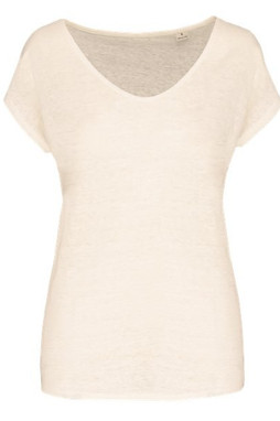 Spasso SP321 - T-shirt col V en lin femme