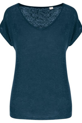 Spasso SP321 - T-shirt col V en lin femme