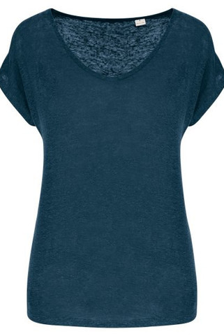 Spasso SP321 - Ladies V-neck linen t-shirt