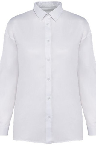 Spasso SP515 - Eco-friendly ladies washed effect lyocell dropped shoulders shirt