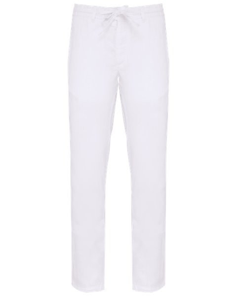 Spasso SP732 - Men's Linen Washed Effect Trousers