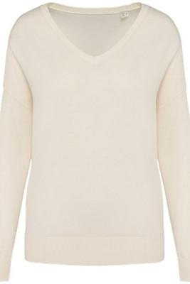 Spasso SP921 - Pull écoresponsable col V en lyocell femme