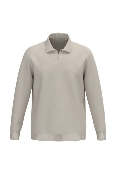 Spasso SP901 - Men's jumper with polo collar