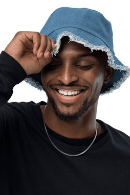 Capstone Distressed Denim Bucket Hat - Distressed Denim Bucket Hat