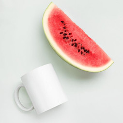 White Glossy Mug 11 oz - Egotier 19-1320