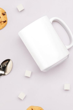 White Glossy Mug 15 oz - Egotier 19-4830