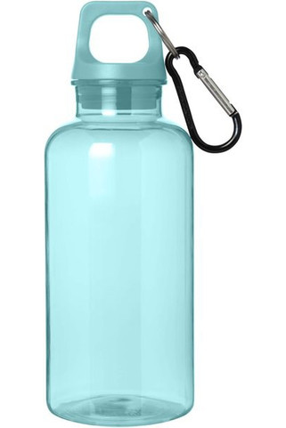 Eco-Friendly 400ml Recycled Plastic Water Bottle with Carabiner - EgotierPro 100778