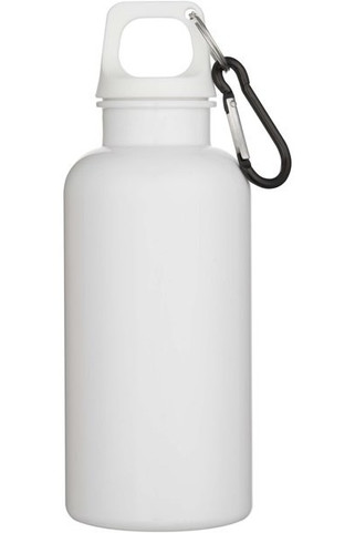 Bouteille d’eau Oregon de 400 ml en plastique recyclé uni certifié RCS avec mousqueton  - EgotierPro 100863