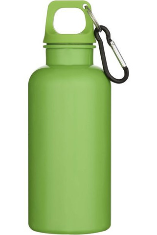 Oregon 400 ml effen waterfles van RCS gecertificeerd gerecycled plastic met karabijnhaak  - EgotierPro 100863