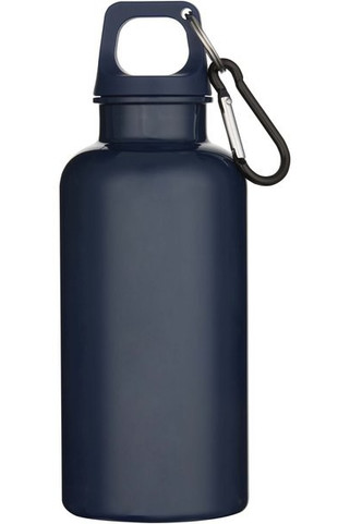 Bouteille d’eau Oregon de 400 ml en plastique recyclé uni certifié RCS avec mousqueton  - EgotierPro 100863