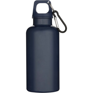 Oregon 400 ml solid colour RCS recycled plastic water bottle with carabiner  - EgotierPro 100863