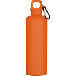 Oregon 750 ml solid colour RCS recycled plastic water bottle with carabiner   - EgotierPro 100878