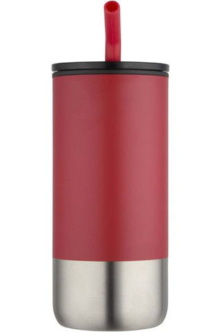 Grayson 480 ml RCS-återvunnen isolerad termos med sugrör - EgotierPro 100918