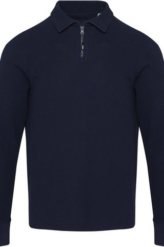 Elevate 39551 - Polo unisexe Zeus à manches longues et demi fermeture éclair