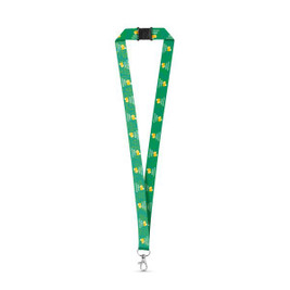 Lanyard'In 94973 - Recycled polyester (100% rPET) sublimation lanyard with carabiner