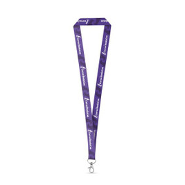 Lanyard'In 94974 - Recycled polyester (100% rPET) sublimation lanyard with carabiner