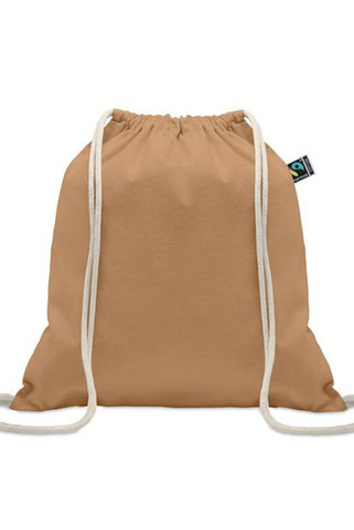OSOLE DRAW COLOUR Drawstring bag Fairtrade 180gr - GiftRetail MO2591