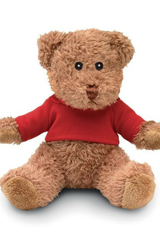 JOHNNY T Peluche ourson avec t-shirt - GiftRetail MO2594