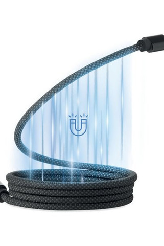 BRAID Braided magnetic cable in RPET - GiftRetail MO2778