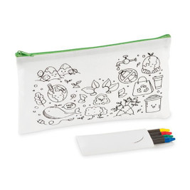 CRAY Pencil case with 4 crayons - GiftRetail MO2787