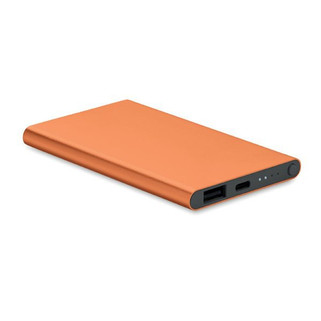 POWERFLAT C UltraSlim 4000mAh Aluminum Type-C Power Bank - GiftRetail MO6825