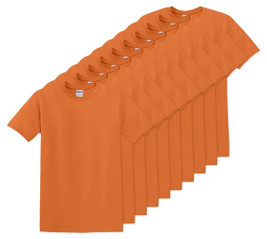 Pack of 10 Gildan 5000 - Premium Heavy Cotton Classic Fit T-Shirt for Adults