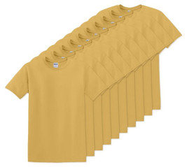 Pack of 10 Gildan 5000 - Premium Heavy Cotton Classic Fit T-Shirt for Adults