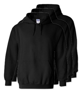 Pack of 3 Gildan 18500 - Heavy Blend Fleece Hooded Sweatshirt