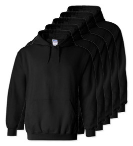 Pack of 5 Gildan 18500 - Heavy Blend Fleece Hooded Sweatshirt