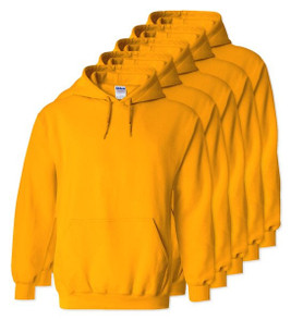 Pack of 5 Gildan 18500 - Heavy Blend Fleece Hooded Sweatshirt
