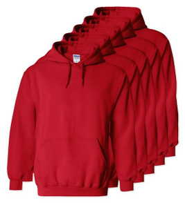 Pack of 5 Gildan 18500 - Heavy Blend Fleece Hooded Sweatshirt