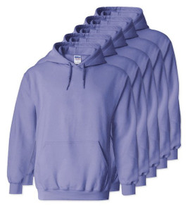 Pack of 5 Gildan 18500 - Heavy Blend Fleece Hooded Sweatshirt