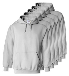 Pack of 5 Gildan 18500 - Heavy Blend Fleece Hooded Sweatshirt