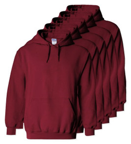 Pack of 5 Gildan 18500 - Heavy Blend Fleece Hooded Sweatshirt
