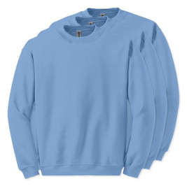Pack mit 3 Gildan 18000 - Crewneck Sweatshirt