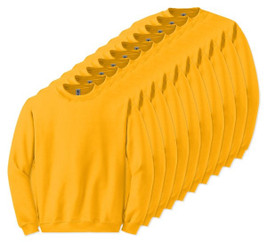Pack mit 10 Gildan 18000 - Crewneck Sweatshirt