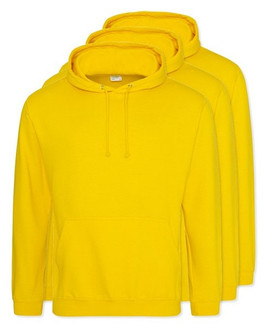 Pack of 3 AWDis Just Hoods JH001 - Unisex Cozy Hooded Sweatshirt for All Seasons
