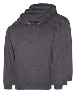 Pack of 3 AWDis Just Hoods JH001 - Unisex Cozy Hooded Sweatshirt for All Seasons