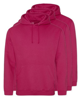 Pack of 3 AWDis Just Hoods JH001 - Unisex Cozy Hooded Sweatshirt for All Seasons