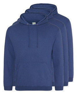 Pack of 3 AWDis Just Hoods JH001 - Unisex Cozy Hooded Sweatshirt for All Seasons