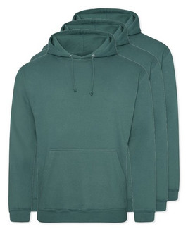 Balení 3 ks AWDis Just Hoods JH001 - Stylová Unisex Mikina s Kapucí pro Každodenní Nošení