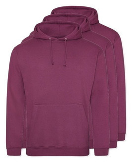 Pack of 3 AWDis Just Hoods JH001 - Unisex Cozy Hooded Sweatshirt for All Seasons