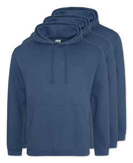 Pack of 3 AWDis Just Hoods JH001 - Unisex Cozy Hooded Sweatshirt for All Seasons