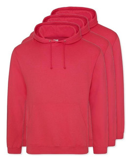 Pack of 3 AWDis Just Hoods JH001 - Unisex Cozy Hooded Sweatshirt for All Seasons
